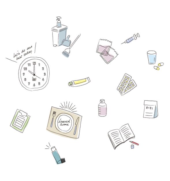IMSグループ様 / 薬剤部紹介カタログ用イラスト